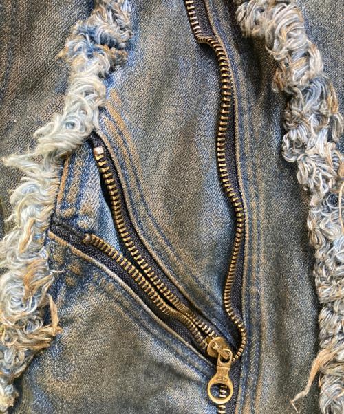 PERSONSOUL（パーソンソウル）PERSONSOUL (パーソンソウル) エイリアン ダーティー デニムコート インディゴ サイズ:Lの古着・服飾アイテム