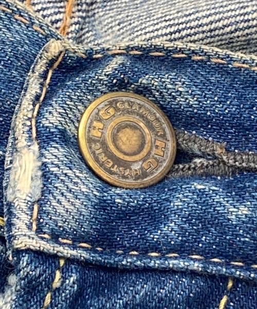 Hysteric Glamour（ヒステリックグラマー）Hysteric Glamour (ヒステリックグラマー) ダメージ加工フレアデニムパンツ インディゴ サイズ:SIZE 28の古着・服飾アイテム