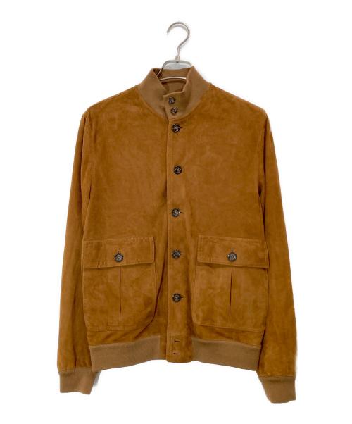 VALSTAR（ヴァルスター）VALSTAR (ヴァルスター) VALSTARINO ゴートスウェードブルゾン ブラウン サイズ:48の古着・服飾アイテム