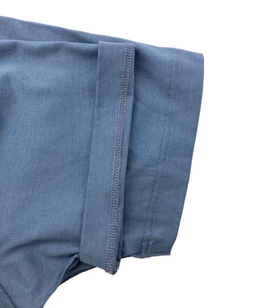 GRAN SASSO（グランサッソ）GRAN SASSO (グランサッソ) マーセライズ コットン シルケット加工ポロシャツ ブルー サイズ:46の古着・服飾アイテム