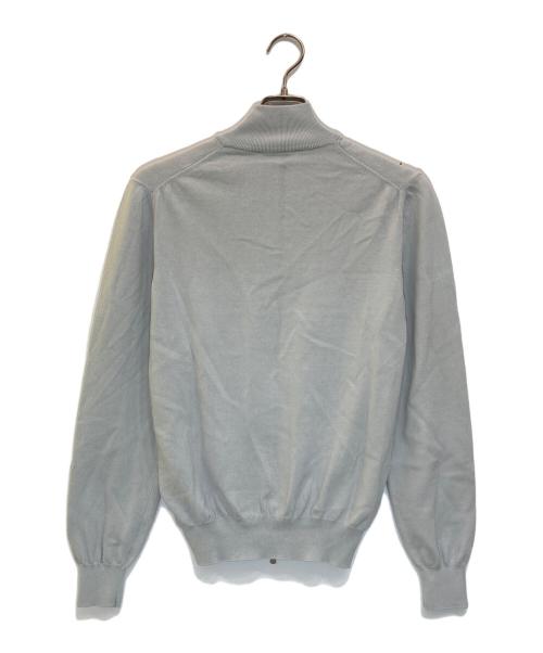 GRAN SASSO（グランサッソ）GRAN SASSO (グランサッソ) 12ゲージソフトコットンスタンドカラーニットブルゾン グレー サイズ:46の古着・服飾アイテム