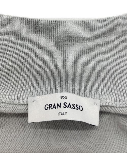 GRAN SASSO（グランサッソ）GRAN SASSO (グランサッソ) 12ゲージソフトコットンスタンドカラーニットブルゾン グレー サイズ:46の古着・服飾アイテム