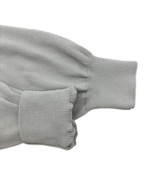 GRAN SASSO（グランサッソ）GRAN SASSO (グランサッソ) 12ゲージソフトコットンスタンドカラーニットブルゾン グレー サイズ:46の古着・服飾アイテム