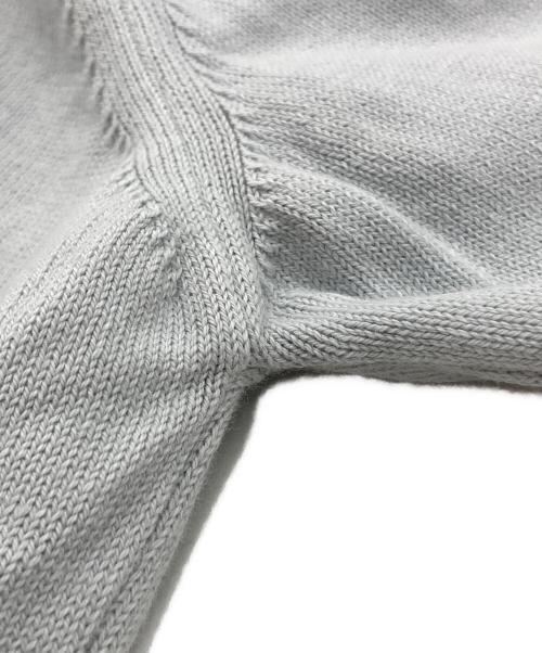 GRAN SASSO（グランサッソ）GRAN SASSO (グランサッソ) 12ゲージソフトコットンスタンドカラーニットブルゾン グレー サイズ:46の古着・服飾アイテム