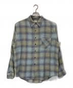 RHC Ron Hermanアールエイチシー ロンハーマン）の古着「リネンオンブレチェックシャツ」｜ブルー