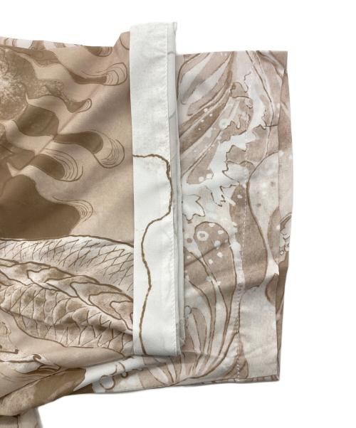 GrowthRing & Supply（グロースリング&サプライ）GrowthRing & Supply (グロースリング&サプライ) DOWNHILL TIGER & DRAGON  OVERPRINT SHIRT ベージュの古着・服飾アイテム