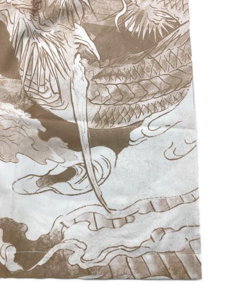 GrowthRing & Supply（グロースリング&サプライ）GrowthRing & Supply (グロースリング&サプライ) DOWNHILL TIGER & DRAGON  OVERPRINT SHIRT ベージュの古着・服飾アイテム