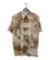 GrowthRing & Supply（グロースリング&サプライ）の古着「DOWNHILL TIGER & DRAGON  OVERPRINT SHIRT」｜ベージュ