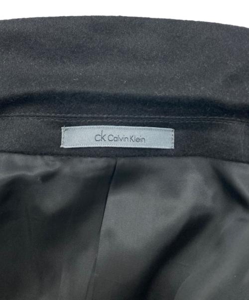 ck Calvin Klein（シーケーカルバンクライン）ck Calvin Klein (シーケーカルバンクライン) カシミヤチェスターコート ブラック サイズ:Mの古着・服飾アイテム