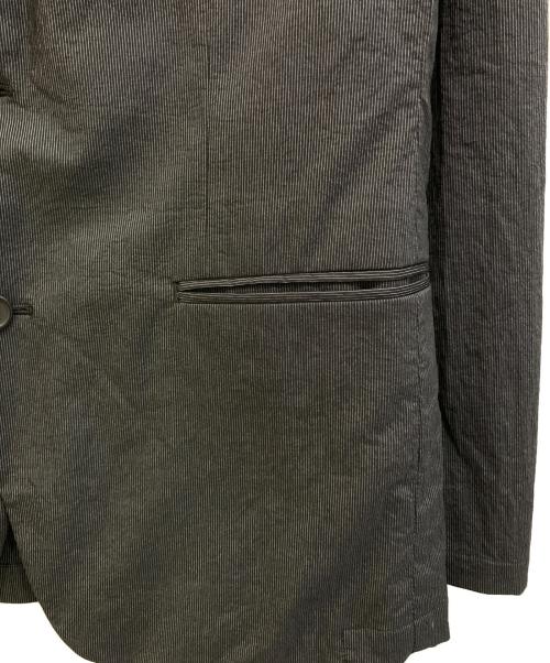 ck Calvin Klein（シーケーカルバンクライン）ck Calvin Klein (シーケーカルバンクライン) ストライプテーラードジャケット チャコールグレー サイズ:38の古着・服飾アイテム