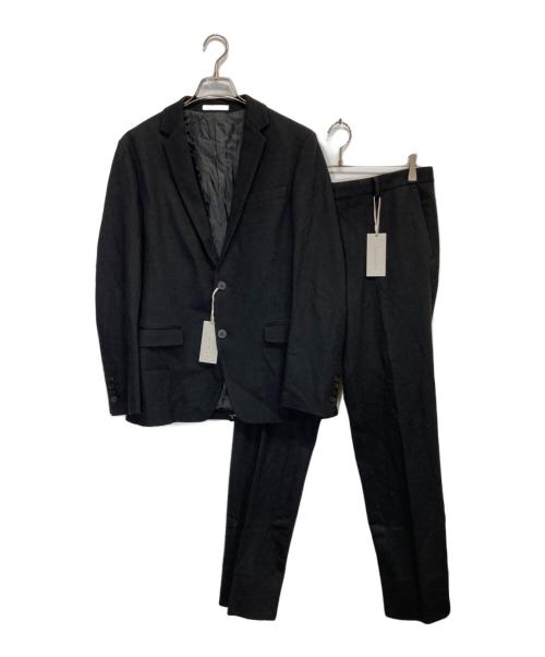 ck Calvin Klein（シーケーカルバンクライン）ck Calvin Klein (シーケーカルバンクライン) ウール混セットアップ ブラック サイズ:ジャケット：38/パンツ：32の古着・服飾アイテム