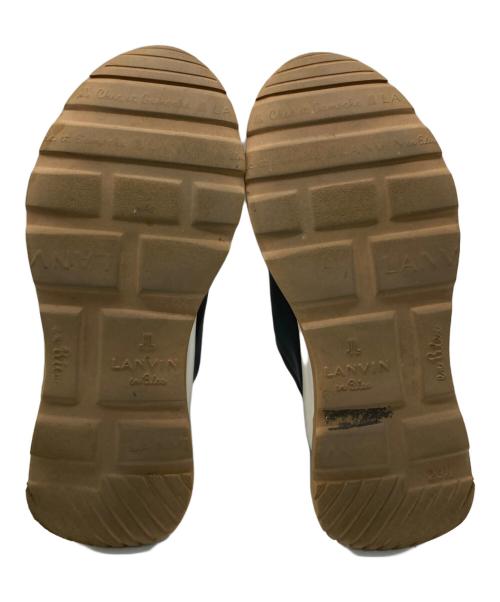 LANVIN en Bleu（ランバンオンブルー）LANVIN en Bleu (ランバンオンブルー) 厚底ビジュースリッポンスニーカー ブラック サイズ:23.5cmの古着・服飾アイテム