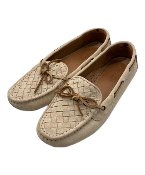 BOTTEGA VENETA（ボッテガベネタ）BOTTEGA VENETA (ボッテガベネタ) イントレチャートドライビングシューズ ベージュ サイズ:36 1/2の古着・服飾アイテム