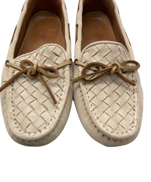 BOTTEGA VENETA（ボッテガベネタ）BOTTEGA VENETA (ボッテガベネタ) イントレチャートドライビングシューズ ベージュ サイズ:36 1/2の古着・服飾アイテム