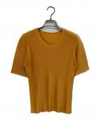 PLEATS PLEASEプリーツプリーズ）の古着「プリーツブラウス」｜イエロー