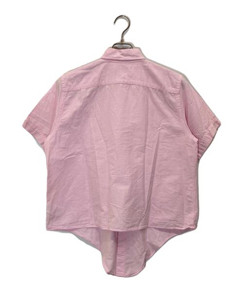 POLO RALPH LAUREN（ポロ・ラルフローレン）POLO RALPH LAUREN (ポロ・ラルフローレン) フロントリボンオックスフォードシャツ ピンク サイズ:Mの古着・服飾アイテム