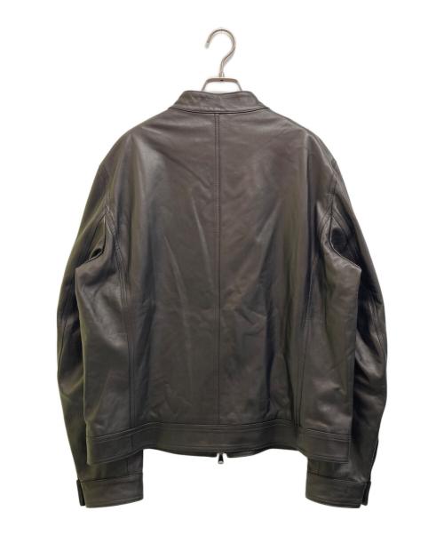 EMMETI（エンメティ）EMMETI (エンメティ) JURI ユリ シングルレザージャケット ダークブラウン サイズ:56の古着・服飾アイテム