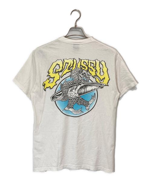 stussy（ステューシー）stussy (ステューシー) プリントTシャツ ホワイト サイズ:Ｍの古着・服飾アイテム