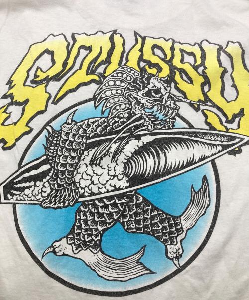 stussy（ステューシー）stussy (ステューシー) プリントTシャツ ホワイト サイズ:Ｍの古着・服飾アイテム