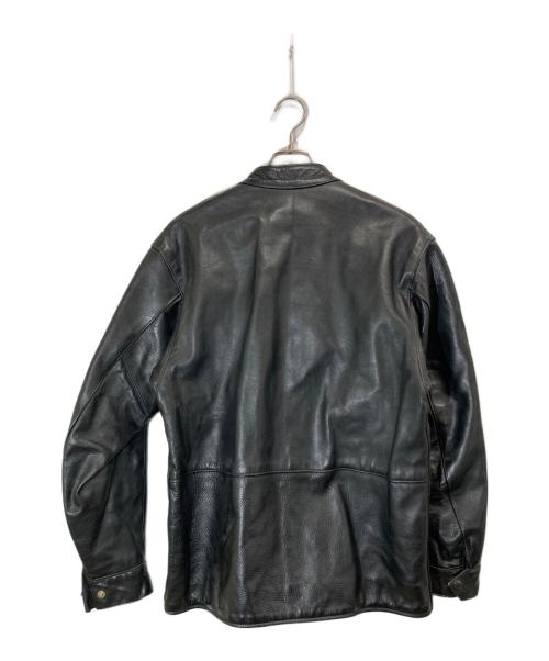 VANSON（バンソン）VANSON (バンソン) TT モーターサイクルレザージャケット ブラック サイズ:40の古着・服飾アイテム