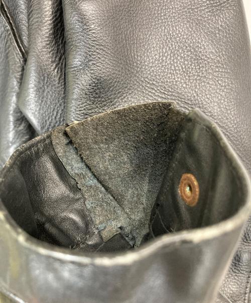 VANSON（バンソン）VANSON (バンソン) TT モーターサイクルレザージャケット ブラック サイズ:40の古着・服飾アイテム