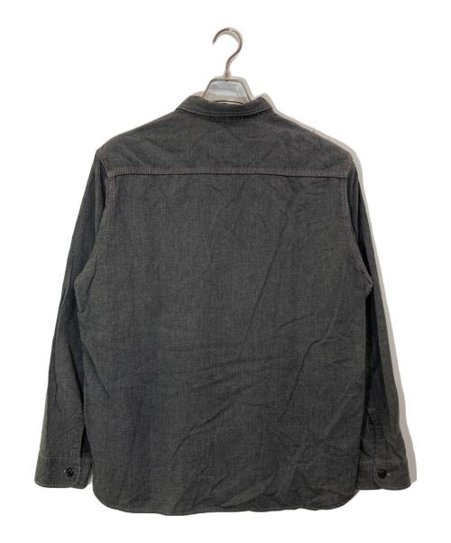 TENDERLOIN（テンダーロイン）TENDERLOIN (テンダーロイン) ブラックシャンブレーシャツ グレー サイズ:XLの古着・服飾アイテム