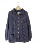 INVERALLAN×SHIPSインバーアラン×シップス）の古着「ケーブルカーディガン」｜ネイビー
