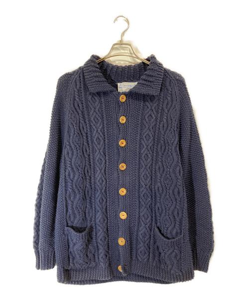 INVERALLAN（インバーアラン）INVERALLAN (インバーアラン) SHIPS (シップス) ケーブルカーディガン ネイビー サイズ:下記参照の古着・服飾アイテム