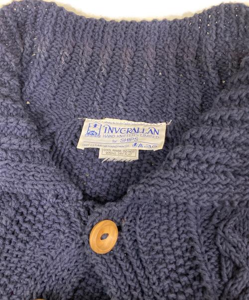 INVERALLAN（インバーアラン）INVERALLAN (インバーアラン) SHIPS (シップス) ケーブルカーディガン ネイビー サイズ:下記参照の古着・服飾アイテム