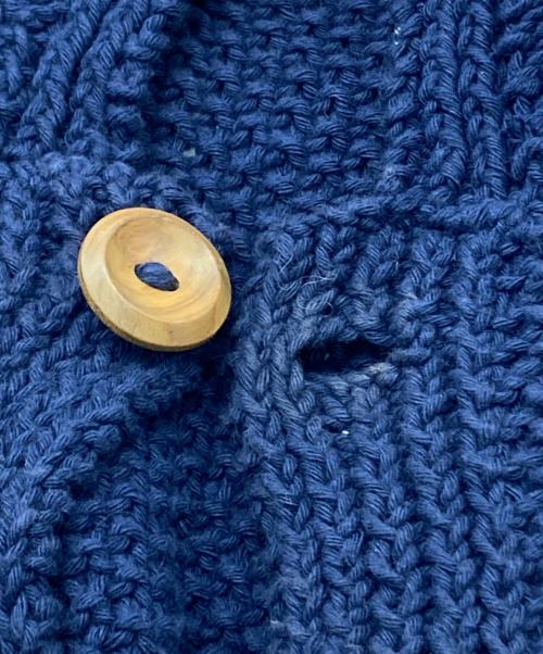 INVERALLAN（インバーアラン）INVERALLAN (インバーアラン) SHIPS (シップス) ケーブルカーディガン ネイビー サイズ:下記参照の古着・服飾アイテム