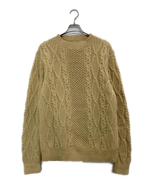 RRL（ダブルアールエル）RRL (ダブルアールエル) ケーブルニット ベージュ サイズ:XLの古着・服飾アイテム