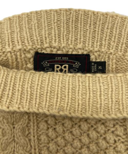 RRL（ダブルアールエル）RRL (ダブルアールエル) ケーブルニット ベージュ サイズ:XLの古着・服飾アイテム