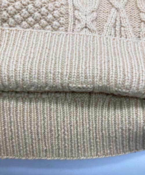 RRL（ダブルアールエル）RRL (ダブルアールエル) ケーブルニット ベージュ サイズ:XLの古着・服飾アイテム