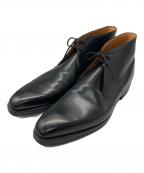 Crockett & Jonesクロケット＆ジョーンズ）の古着「TETBURY レザーシューズ」｜ブラック