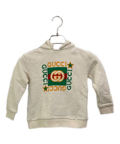 GUCCI（グッチ）GUCCI (グッチ) ロゴパーカー ベージュ サイズ:SIZE 24の古着・服飾アイテム