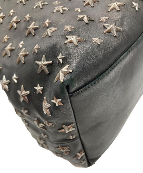 JIMMY CHOO（ジミーチュウ）JIMMY CHOO (ジミーチュウ) ピムリコスタッズトートバッグ ブラックの古着・服飾アイテム