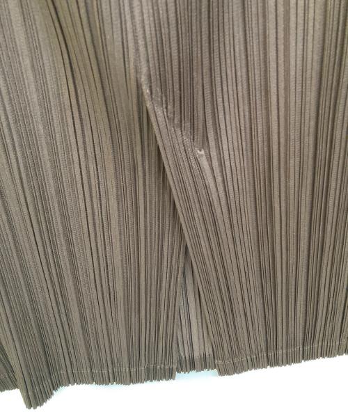 PLEATS PLEASE（プリーツプリーズ）PLEATS PLEASE (プリーツプリーズ) プリーツカーゴポケットスカート ブラウン サイズ:3の古着・服飾アイテム