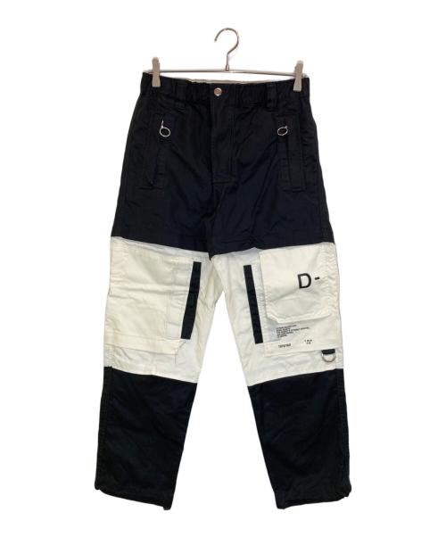 DIESEL（ディーゼル）DIESEL (ディーゼル) MID WAIST P-MELTY CARGO PANTS ホワイト×ブラック サイズ:28の古着・服飾アイテム