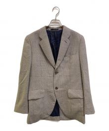 PAUL SMITH（ポールスミス）の古着「クラシックハウンドトゥース シングル2Bジャケット」｜グレー