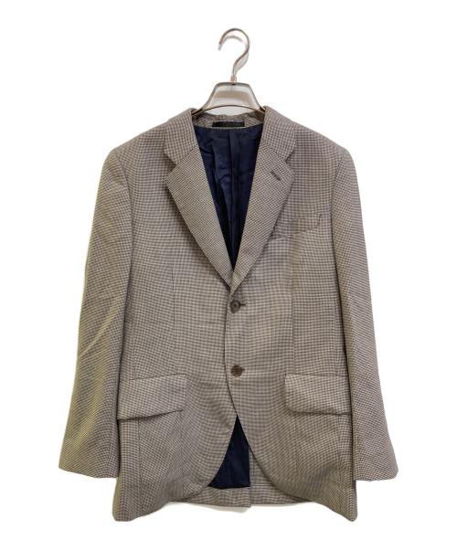 PAUL SMITH（ポールスミス）PAUL SMITH (ポールスミス) クラシックハウンドトゥース シングル2Bジャケット グレー サイズ:Sの古着・服飾アイテム