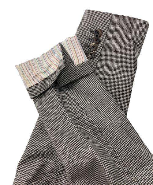 PAUL SMITH（ポールスミス）PAUL SMITH (ポールスミス) クラシックハウンドトゥース シングル2Bジャケット グレー サイズ:Sの古着・服飾アイテム