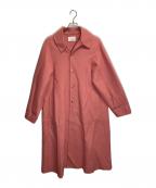 mtmodelistエムティーモデリスト）の古着「プリンセスラインリバーロングコート」｜ピンク