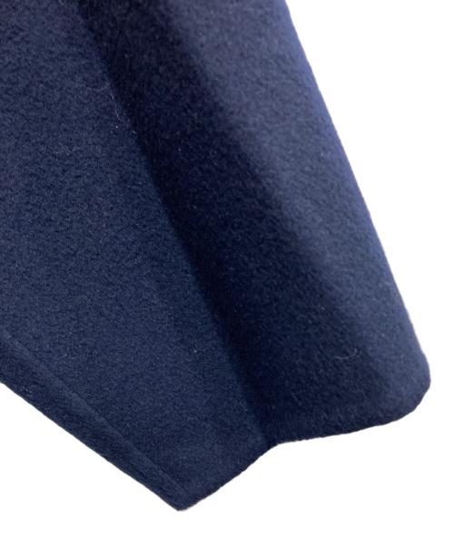 LE PHIL（ル フィル）LE PHIL (ル フィル) ソフトウールリバーノーカラーコート ネイビー サイズ:1の古着・服飾アイテム