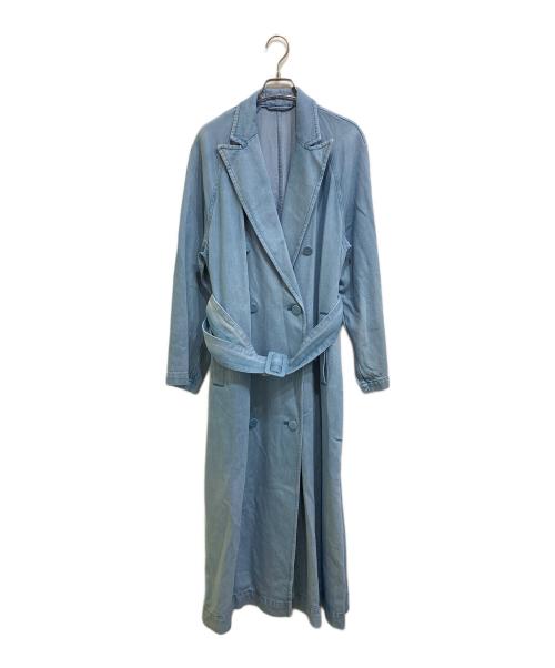 l’heritage martinique（レリタージュ マルティニーク）l’heritage martinique (レリタージュ マルティニーク) リヨセルコットンデニムダブルブレストコート インディゴ サイズ:下記参照の古着・服飾アイテム