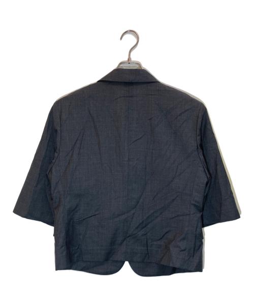 LOEFF（ロエフ）LOEFF (ロエフ) トロピカルウール ショートスリーブ ジャケット グレー サイズ:1の古着・服飾アイテム
