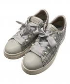 DIANAダイアナ）の古着「フェミニンスニーカー」｜シルバー