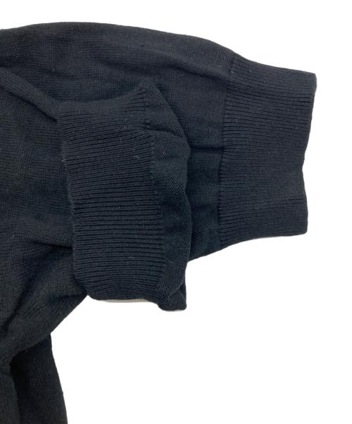 BLUE LABEL CRESTBRIDGE（ブルーレーベルクレストブリッジ）BLUE LABEL CRESTBRIDGE (ブルーレーベルクレストブリッジ) チェックドレープツイルニットコンビマキシワンピース ブラック×レッド サイズ:38の古着・服飾アイテム