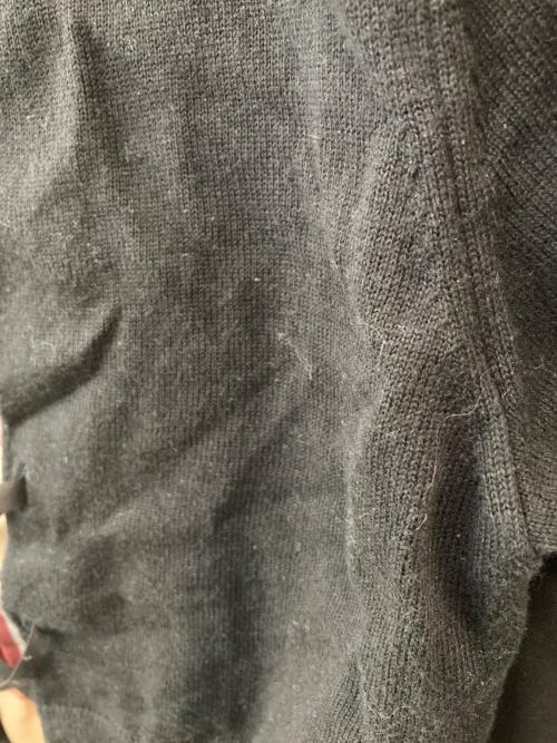 BLUE LABEL CRESTBRIDGE（ブルーレーベルクレストブリッジ）BLUE LABEL CRESTBRIDGE (ブルーレーベルクレストブリッジ) チェックドレープツイルニットコンビマキシワンピース ブラック×レッド サイズ:38の古着・服飾アイテム