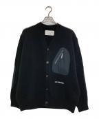 and wanderアンドワンダー）の古着「shetland wool cardigan」｜ブラック