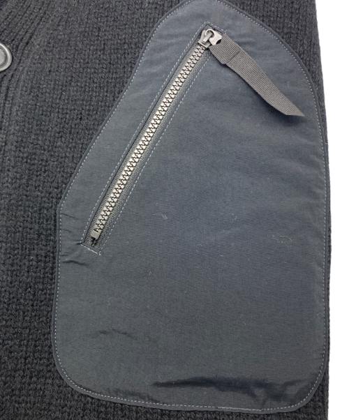 and wander（アンドワンダー）and wander (アンドワンダー) shetland wool cardigan ブラック サイズ:S/Mの古着・服飾アイテム